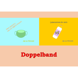 📖 Doppelband – Babybuch zum Thema Geschirr + Lebensmittel in 6 verschiedenen Sprachen